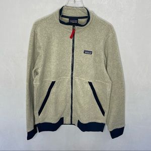 NWT Men’s Patagonia Shearling Jacket Size L Color Oatmeal Heather